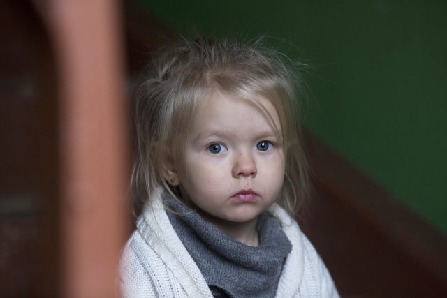 Niña de Aldeas Infantiles SOS en Ucrania