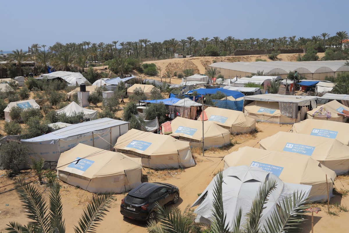 Campamento en Gaza